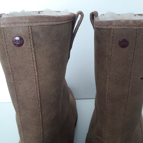 NWOT UGG Australia Stoneman  Chestnut Suede Boots - Picture 6 of 8